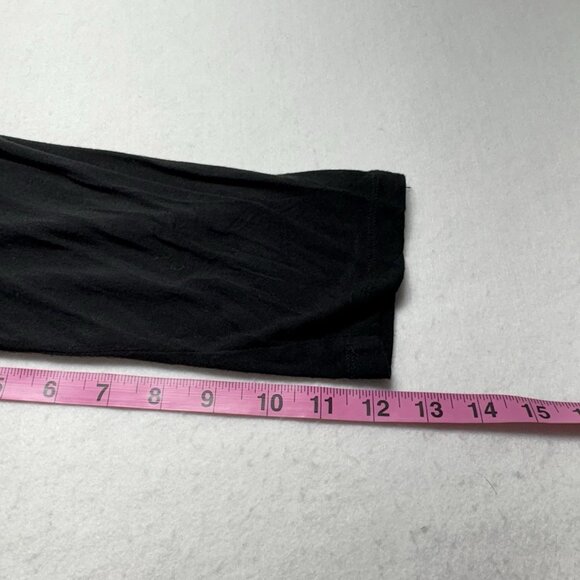 MODCLOTH Women Dress Mixed Media Wrap Top 3/4 Sleeve Sz XL Black Floral 34-7 - Picture 9 of 11